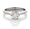 Solitaire diamond ring, engagement rings, solitaires, handcrafted, diamond rings, Melbourne Australia, Eltham jewellers, brilliant cut round shape diamond