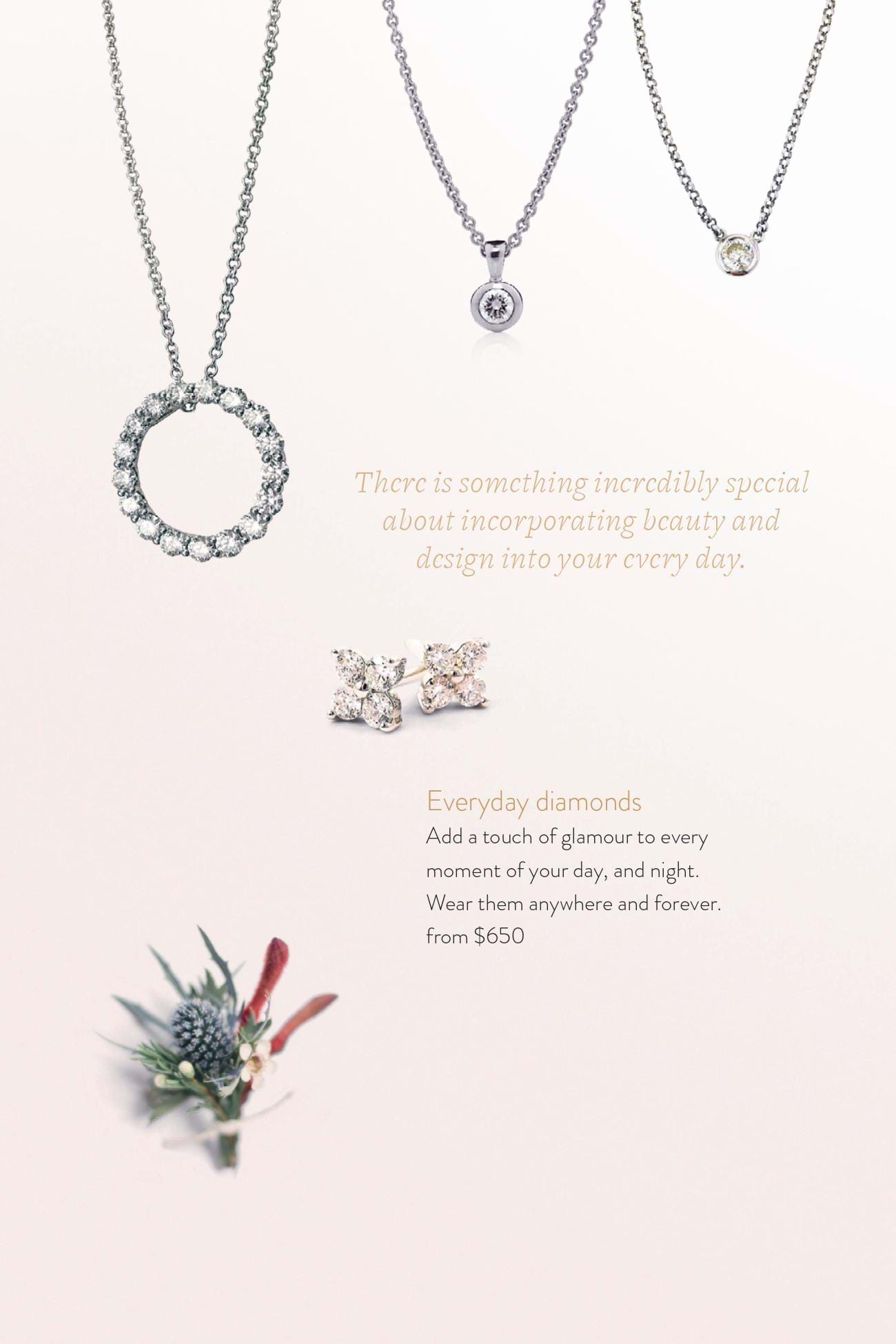 Diamond pendants and earrings, Melbourne Australia