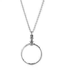 Handcrafted loop circle pendant, sterling silver jewellery, buy jewellery online, Eltham jeweller, Melbourne, Australia