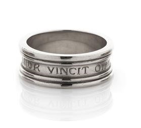 Historically inspired love inscription ring, posy rings, love conquers all ring, promise ring, friendship ring, unisex rings, rings for teenage boys and 21st gifts, sterling silver jewellery, shop online for jewellery, buy jewellery online, Eltham je