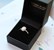 Oval diamond engagement ring with Argyle pink diamond halo, Melbourne jeweller, Eltham, Australia
