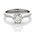 Six claw round brilliant diamond solitaire engagement ring, white gold, Eltham jeweller, Melbourne, Australia