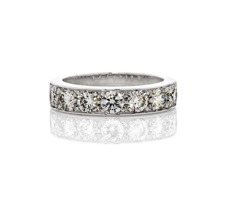 Grain set diamond band, wedding rings, wedding anniversary rings, stacking rings, Melbourne, Eltham jeweller, Australia