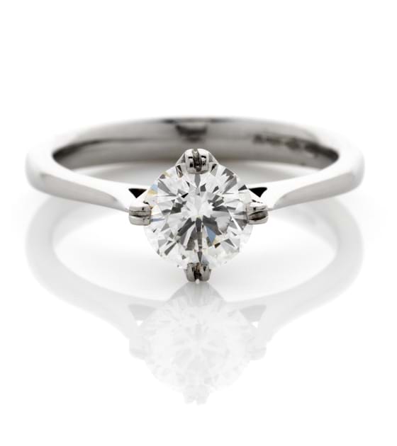 Always diamond solitaire engagement ring, four claw, beautiful rings, Melbourne Australia