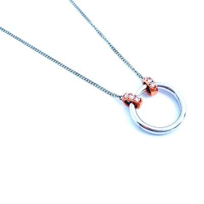 Pink Argyle diamond hoop pendant, Melbourne, Australia