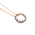 Wreath, circle style pendant with brilliant round Argyle pink diamonds and marquise shape white diamonds on a rose gold chain, bridal jewellery, diamond jewellery, Eltham, Melbourne, Australia