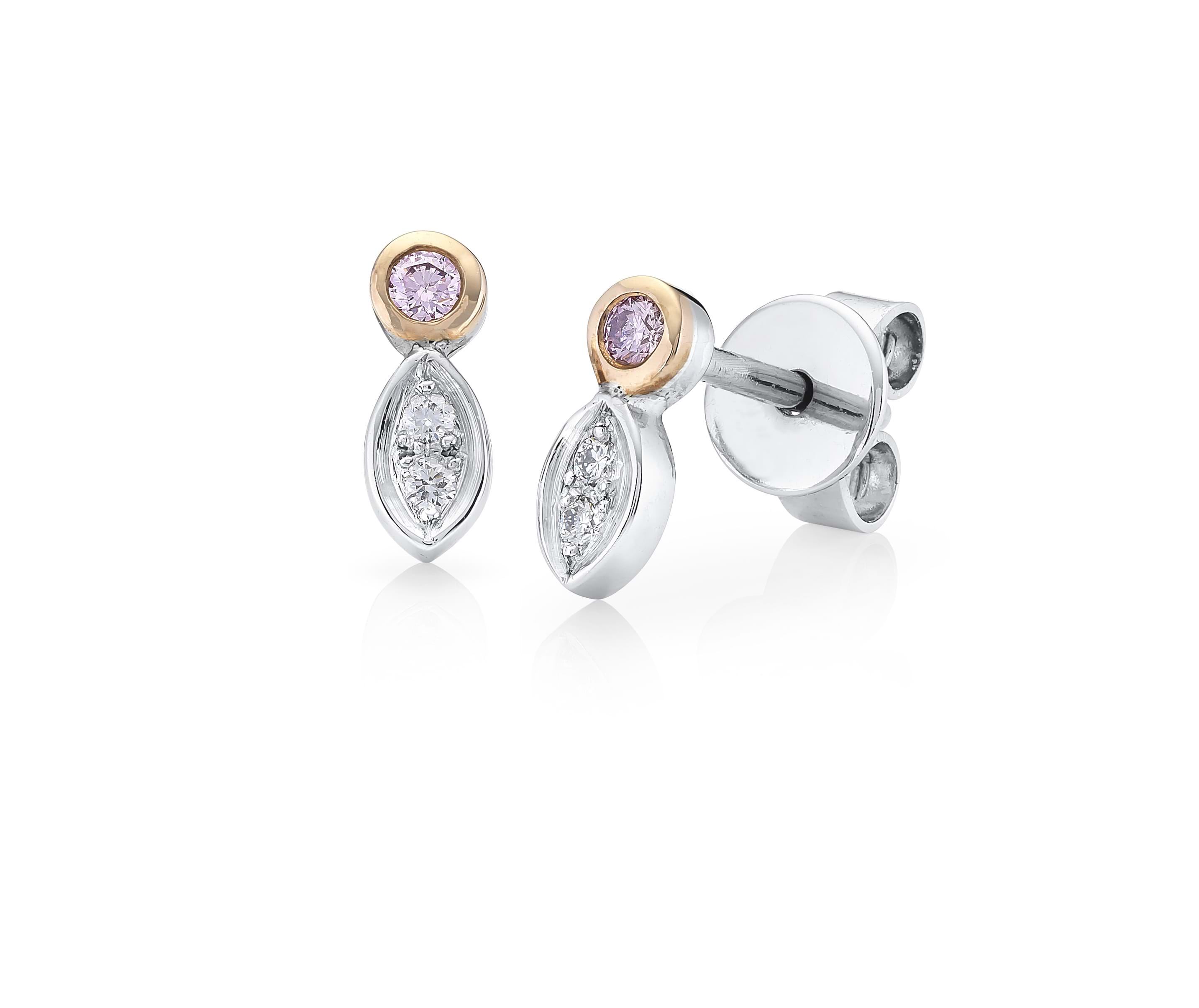 Argyle pink diamond pear drop pendant in rose gold with white gold chain, Melbourne Australia, Eltham jewellers, rare coloured diamonds, bridal jewellery, everyday diamonds, jewellery store shop online, buy pink diamonds, beyond rare