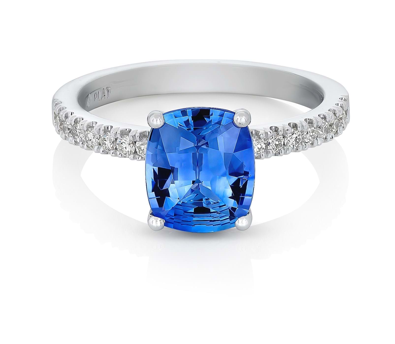 Aria - Cushion Blue Sapphire