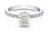 Aria oval solitaire ring