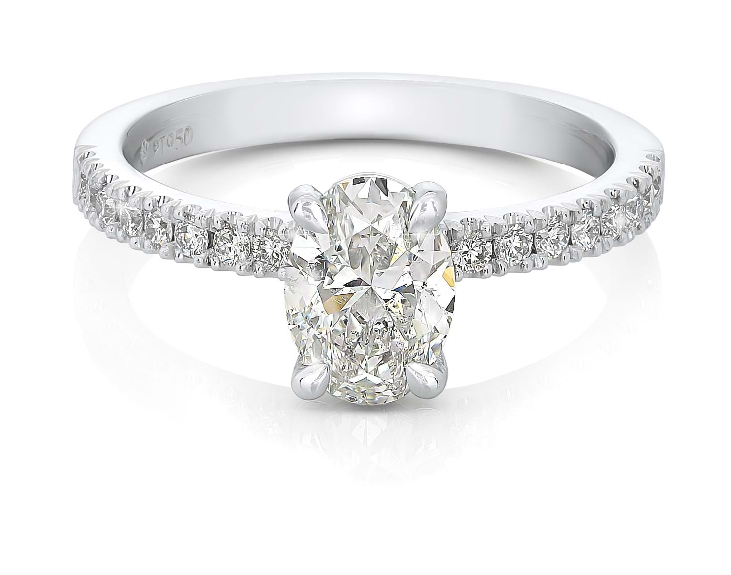 2 Carat Oval Cut Lab Grown Diamond Engagement Ring | Nekta New York