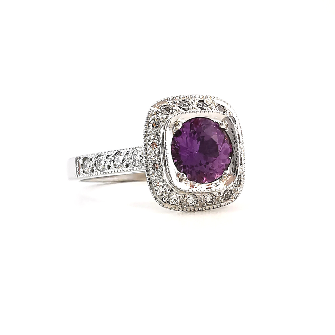 Purple 2025 stone rings