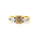 Trilogy ring, Azena three stone diamond engagement ring, three stone, champagne diamond, white and yellow gold, Melbourne Australia