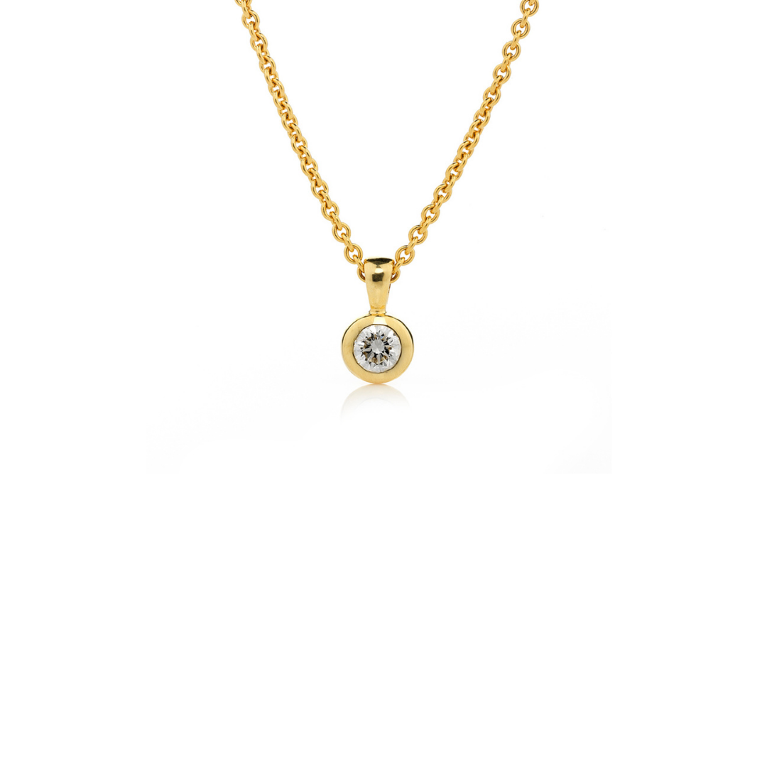 Bezel online set pendant