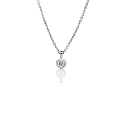 Diamond Bezel Set Studs 2=0.20ct - 18ct Yellow Gold