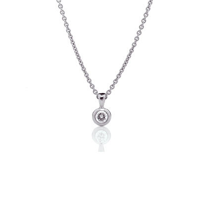 Diamond Bezel Set Studs 2=0.20ct - 18ct Yellow Gold