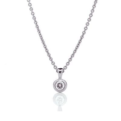 Diamond Bezel Set Studs 2=0.20ct - 18ct Yellow Gold