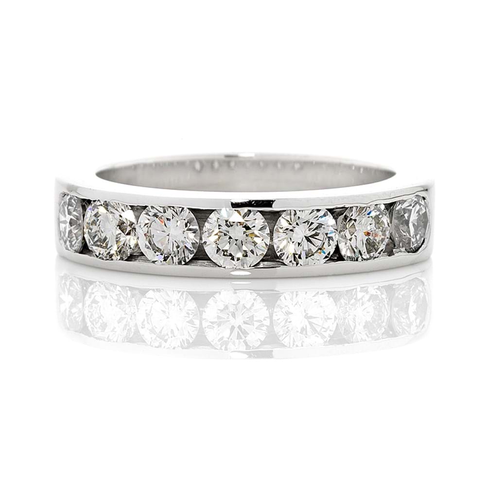 Channel Setting Diamond Rings Diamond Band - Channel Set