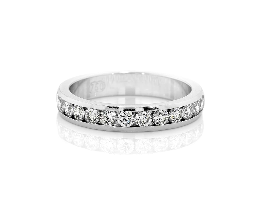 Channel set diamond band, eternity rings, wedding rings, wedding bands, diamond rings, Melbourne Australia