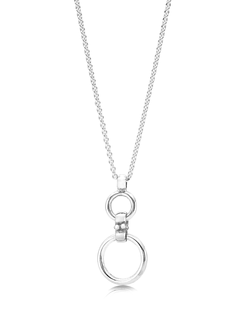 double circle pendant, sterling silver, jewellery, Melbourne Australia