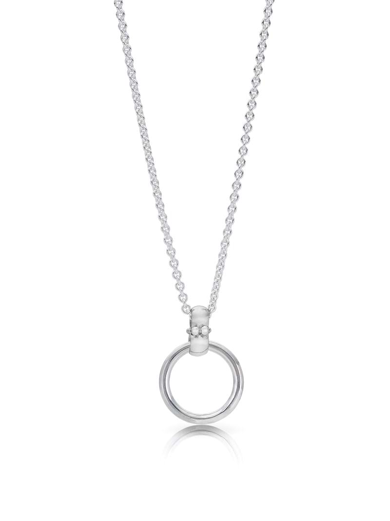 Circlet pendant, circle pendant, sterling silver, everyday jewellery, Melbourne Australia