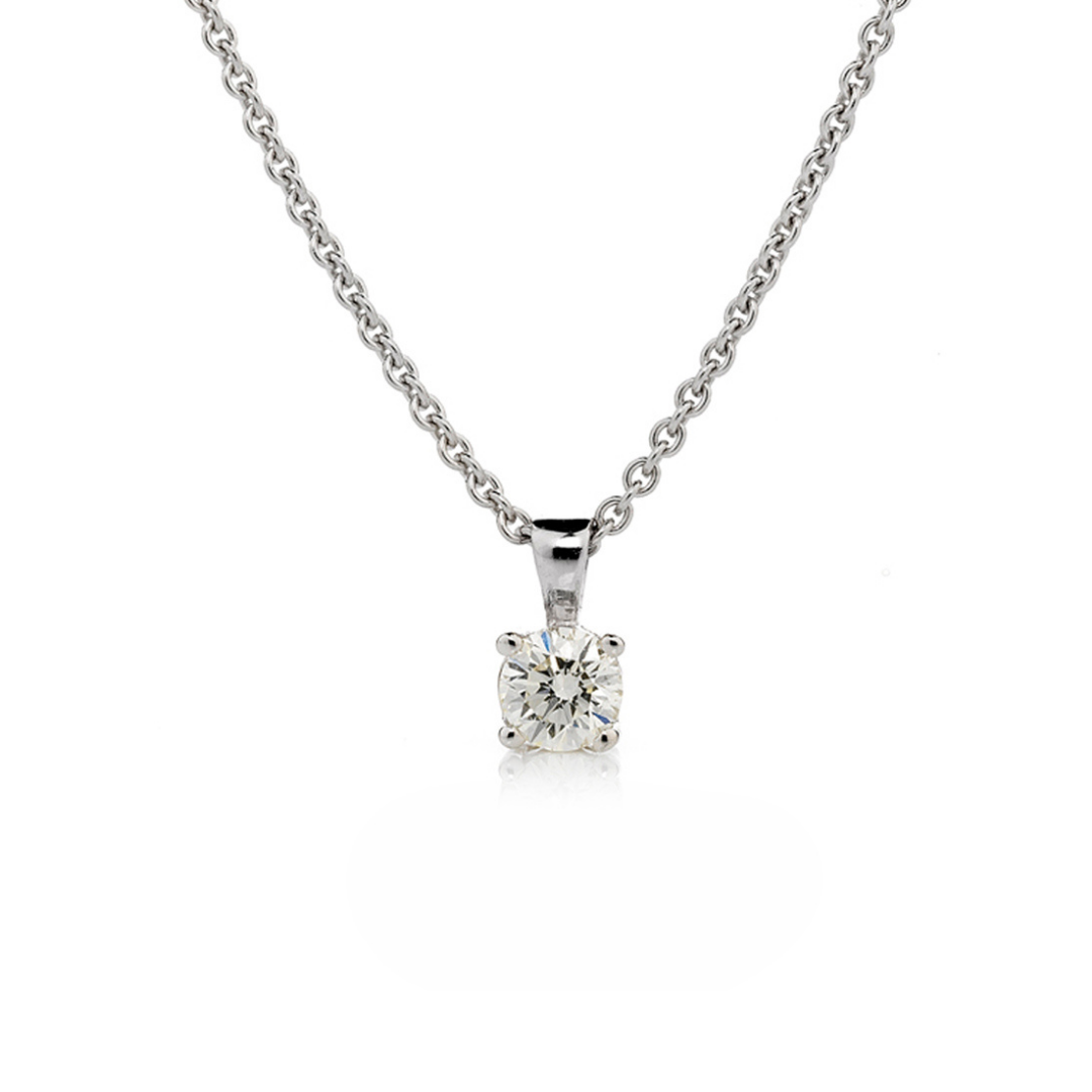 Claw set diamond pendant 0.5ct, jewellery, Eltham, Melbourne, Australia