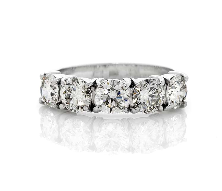 Dot and Marquise Eternity Band (1 tcw)
