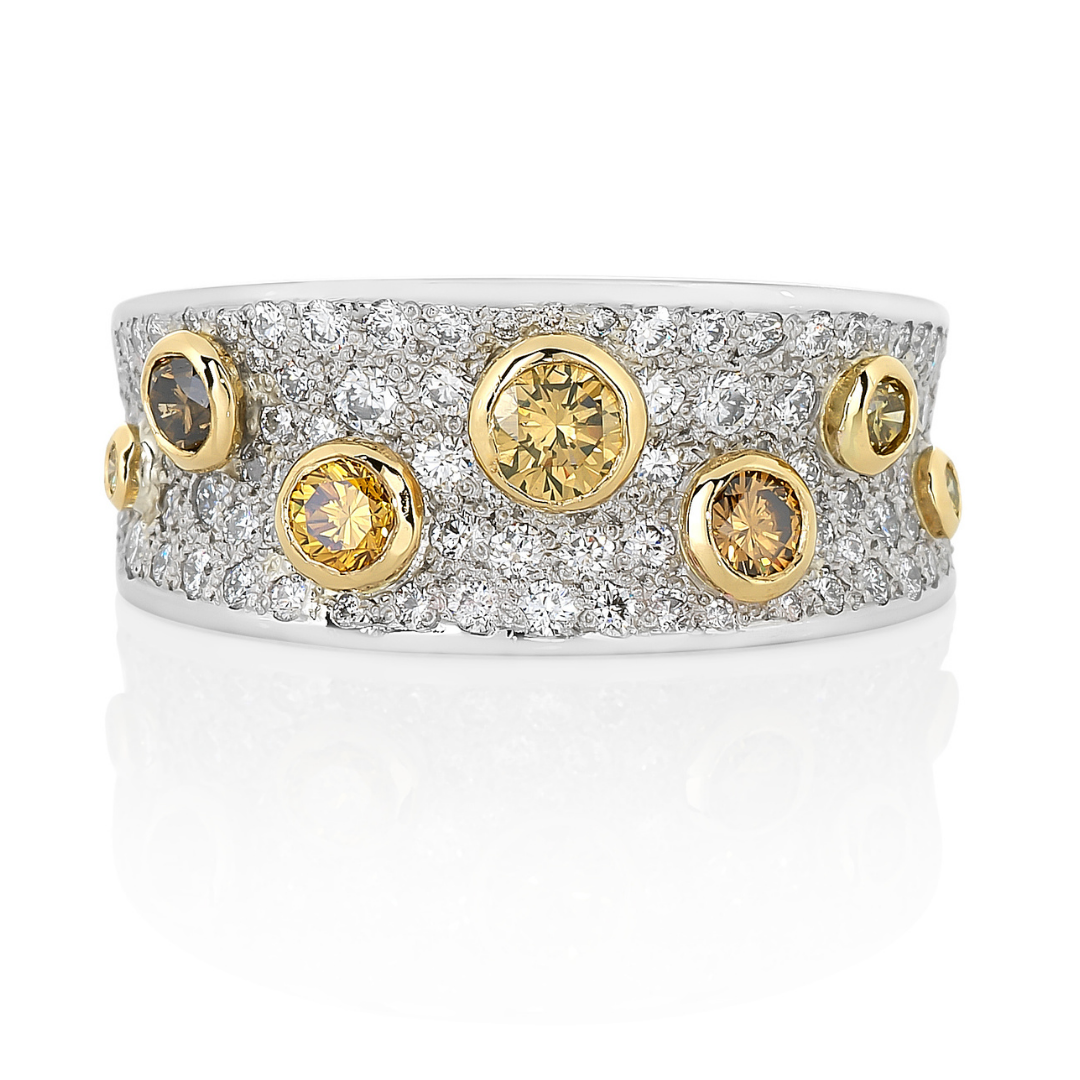 Colored diamond bands online