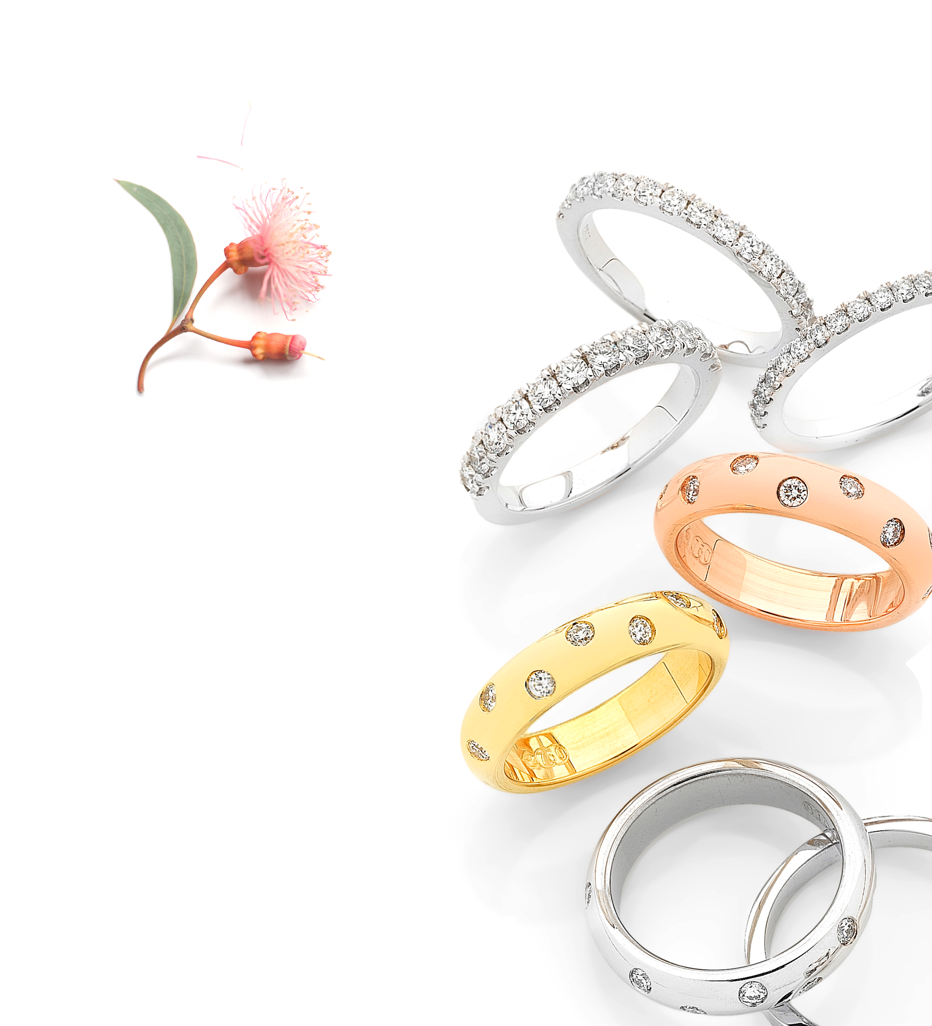 Diamond bands, eternity rings, wedding rings, diamond rings, claw set, brilliant cut round shape diamonds, stacking bands, stackable bands, wedding anniversary rings, buy diamond rings online, jewellery store online, jewellery website, jewellery shopping online, popular ring designs, stylish, fashionable, Melbourne jeweller, Eltham jeweller, Australia