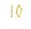 Huggie hoop diamond earrings, baguette and round bezel set, yellow gold jeweller, shop online, jewellery website, Eltham jeweller, Melbourne jeweller, Australia