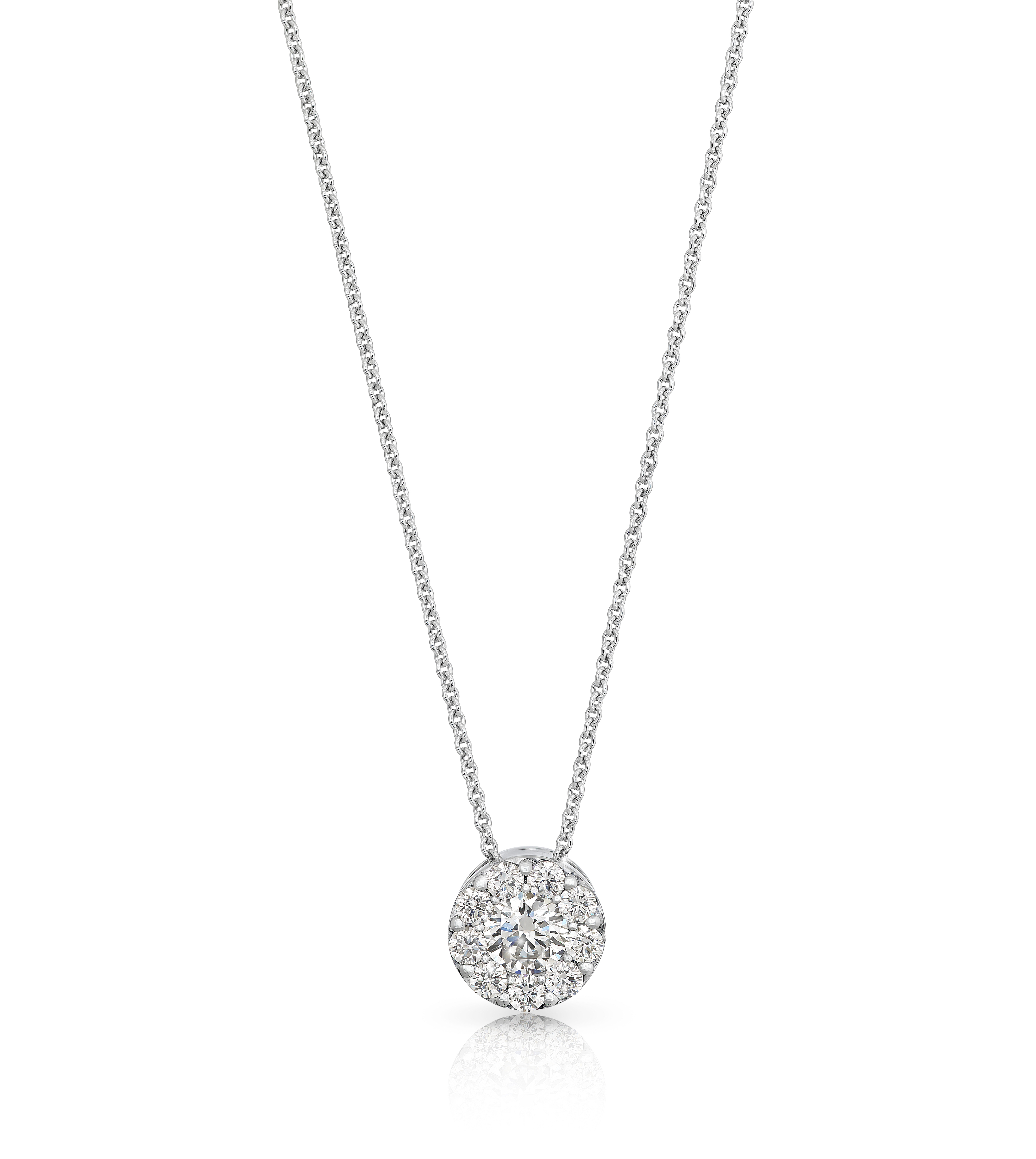 Diamond slider pendant, everyday diamond jewellery, white gold, Eltham, Melbourne, Australia