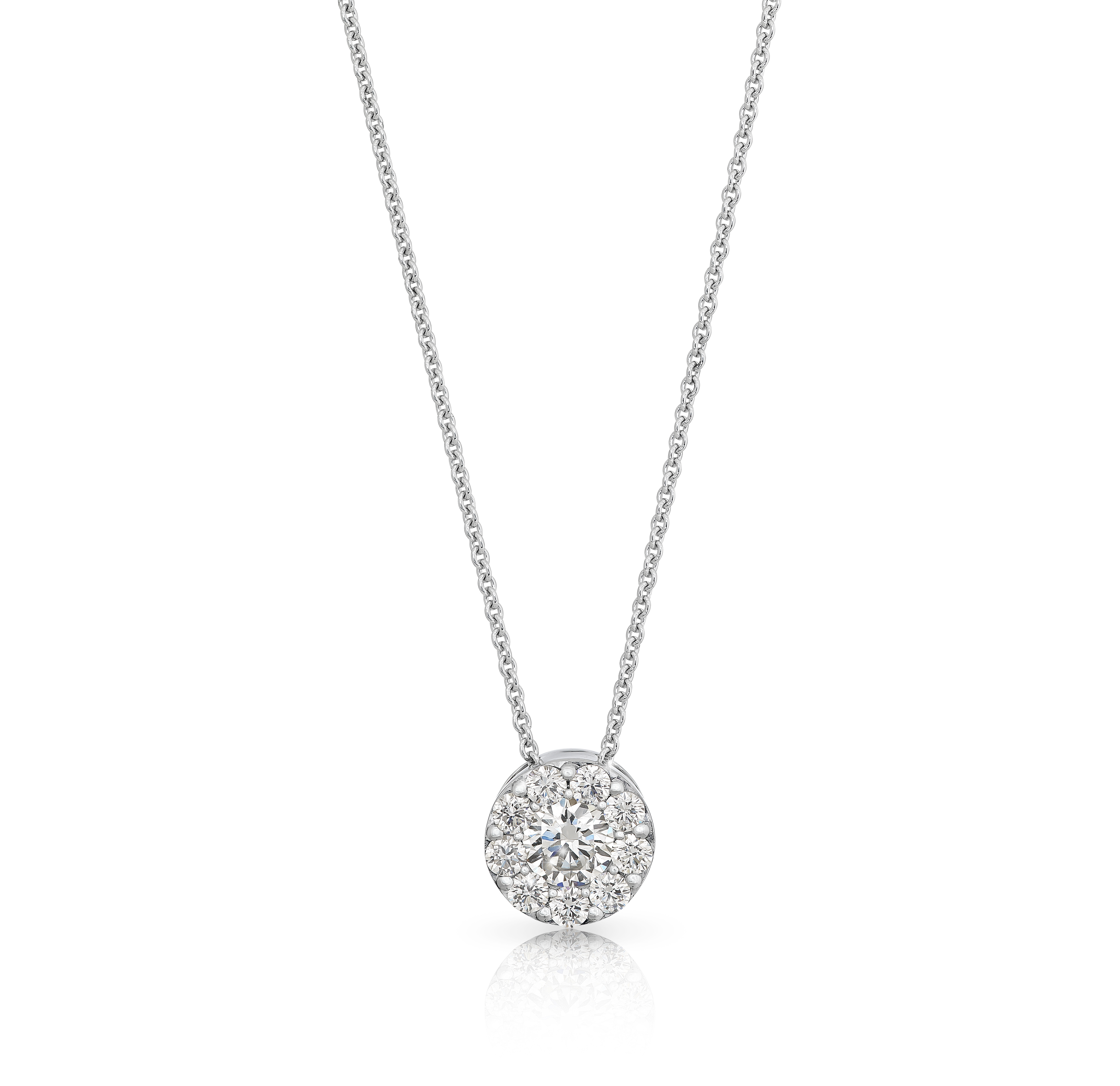 Slider diamond pendant, white gold, Melbourne Australia