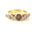 Five stone cognac and diamond ring in yellow gold, Melbourne Australia, beautiful rings