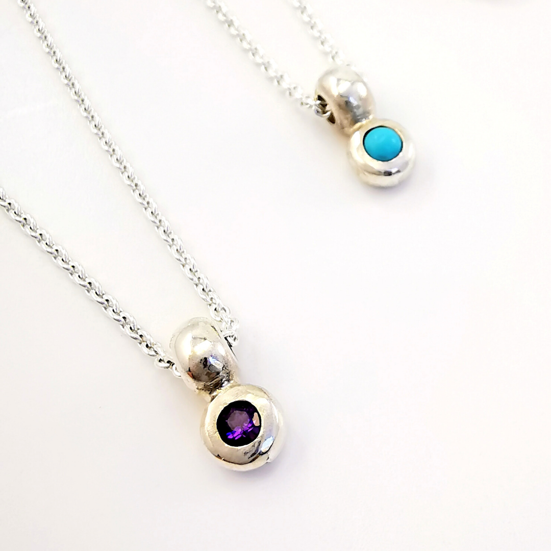 Gemstone birthstone charm pendants, Eltham, Melbourne Australia