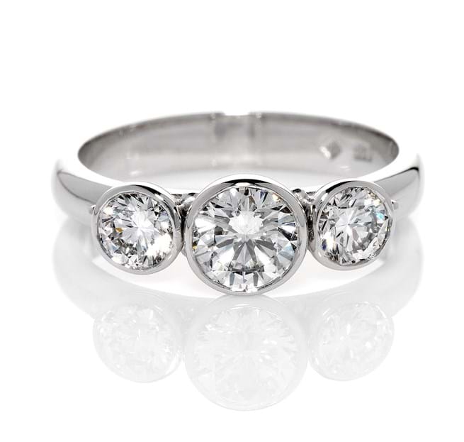 Three stone diamond ring, trilogy ring, engagement rings, diamond rings, handcrafted rings, ring shopping, pop the question, Eltham jeweller, Melbourne Australia