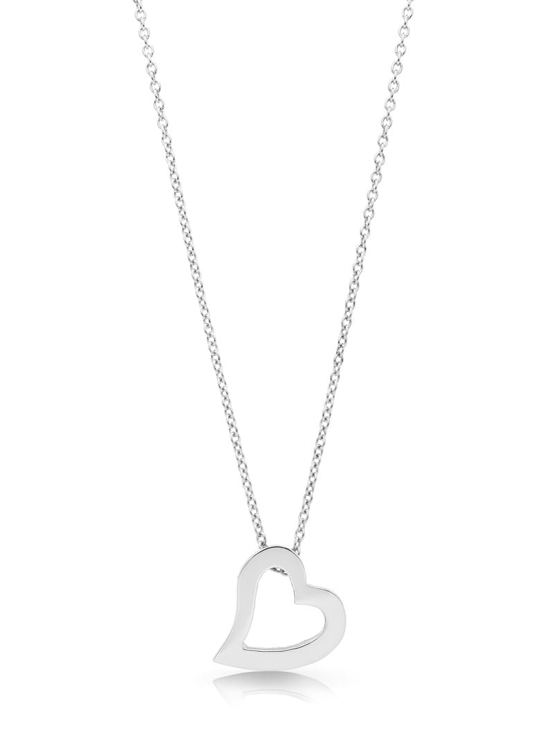 Heart charm pendant, open heart design, handcrafted, Valentine's Day gifts, gifts for girls, gifts for teenagers, gifts for girlfriends, jewellery shop online, Eltham jeweller, Melbourne, Australia, confirmation gifts for teenage girls