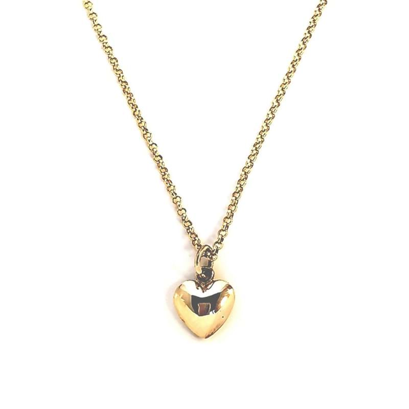 Yellow gold heart pendant necklace, Melbourne Australia, confirmation gifts for teenage girls