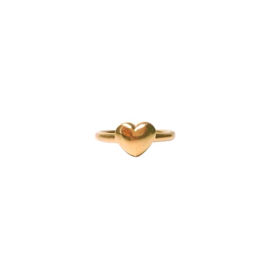 Yellow gold handcrafted heart ring, promise ring, gifts for girlfriends, Eltham, Melbourne, Australia