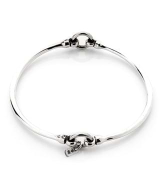 Solid handcrafted sterling silver bangle, everyday popular jewellery, Melbourne Australia