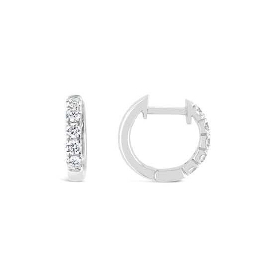 Huggies earrings, diamond jewellery, bridal jeweller, Mother's Day gifts, gift guide, gifts for mothers, hoop diamond earrings, jewellery store online, Eltham jeweller, Melbourne, Australia, brilliant round diamonds, claw set