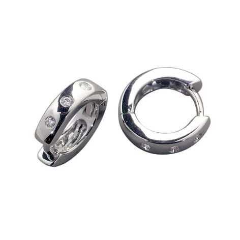 Huggies earrings, diamond jewellery, bridal jeweller, Mother's Day gifts, gift guide, gifts for mothers, hoop diamond earrings, jewellery store online, Eltham jeweller, Melbourne, Australia, gypsy set earrings, white gold, high quality diamonds