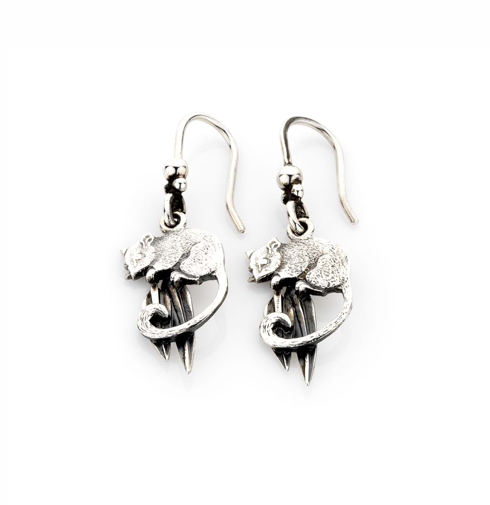 Leadbeater's Possum Earrings - Sterling Silver