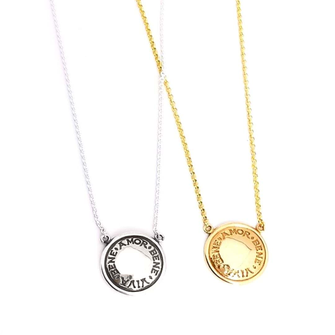 Love well live well necklaces, historical messages, ancient inscriptions, jewellery, Eltham, Melbourne, Australia