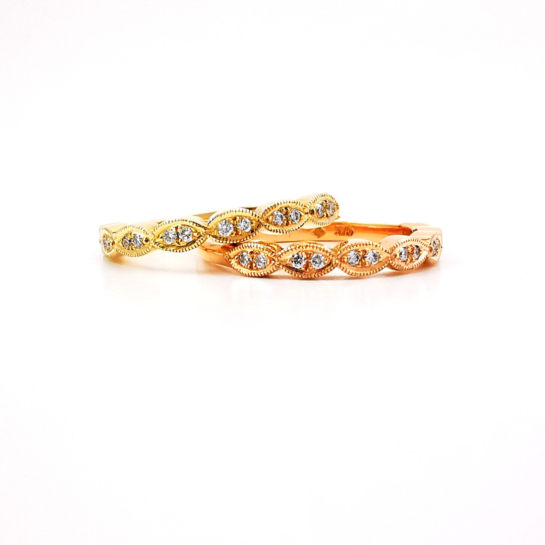 Petitie marquise stacking bands, eternity rings, wedding rings, diamond stackable bands, Melbourne Australia