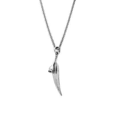 Gumleaf and Nut Pendant - 9ct Yellow Gold