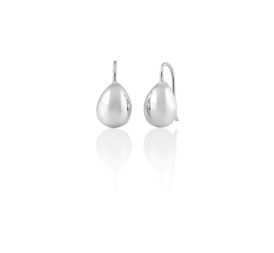 Sterling silver designer peardrop hook earrings, everyday jewellery, Melbourne Australia, mother's day gift guide, mother's day gifting, online jewellery store, free shipping