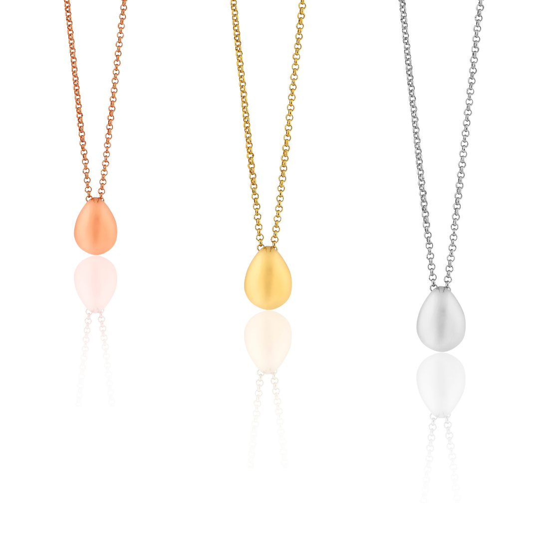 Peardrop pendants, everyday jewellery, handcrafted jewellery, Melbourne Australia
