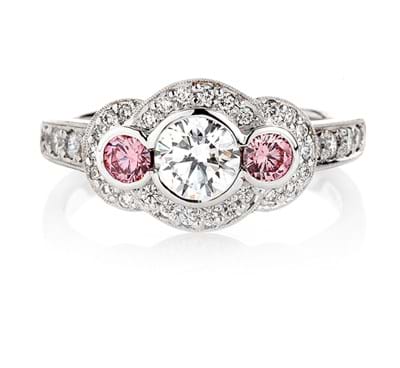 Argyle Pink Diamond Engagement or Dress Ring, Melbourne Australia