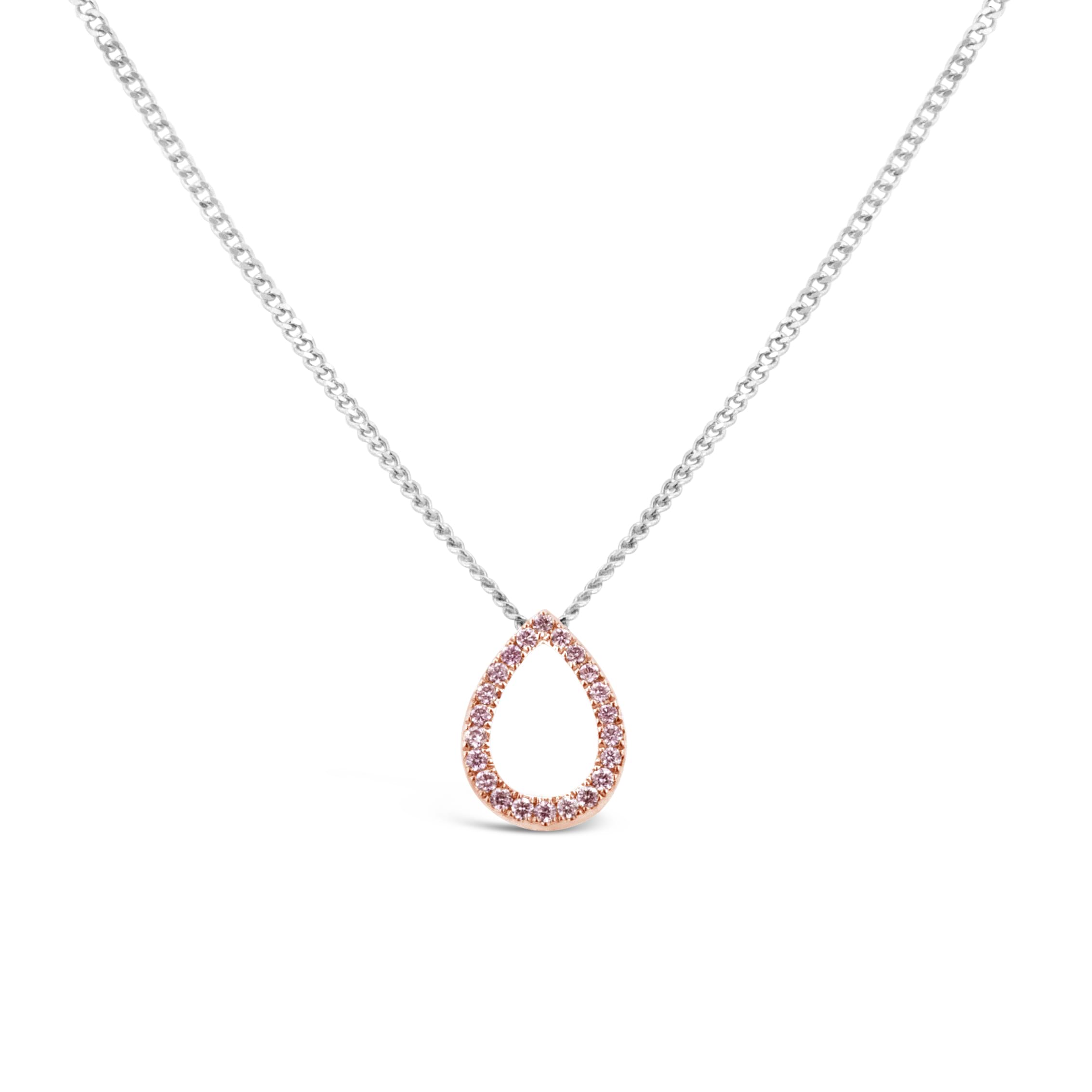 Argyle Pink Diamond Peardrop Pendant 