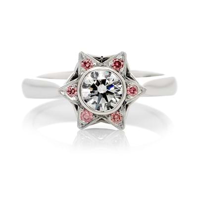 Argyle Pink Diamond Star Ring, Melbourne Australia