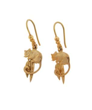 Leadbeater's Possum Earrings - Sterling Silver